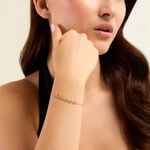 Bracelet Cinthya Argent Dor&eacute; A L'Or 750/1000 Oxyde De Zirconium - Bracelets Pierre Femme | Histoire d&rsquo;Or