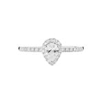 Bague Solitaire Tatiana Or Blanc Diamant - Bagues de fian&ccedil;ailles vintage Femme | Histoire d&rsquo;Or