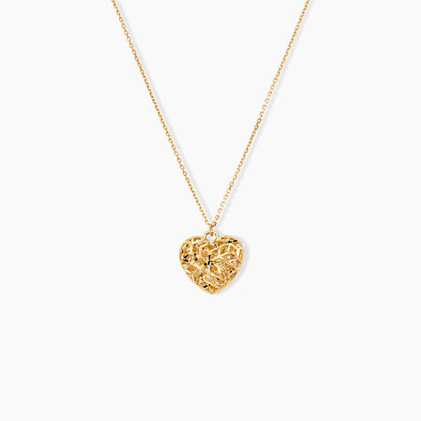 Collier Heart Candy Or Jaune - Anniversaire Femme | Histoire d&rsquo;Or
