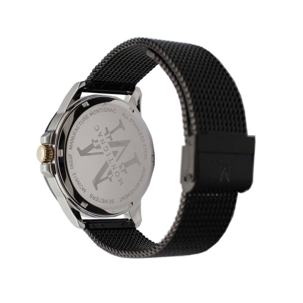 Montre Montignac Round Noir - Montres &eacute;tanches Homme | Histoire d&rsquo;Or