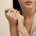 Bague Adryene Or Rose Topaze Et Oxyde De Zirconium - Bagues de fian&ccedil;ailles ronde Femme | Histoire d&rsquo;Or