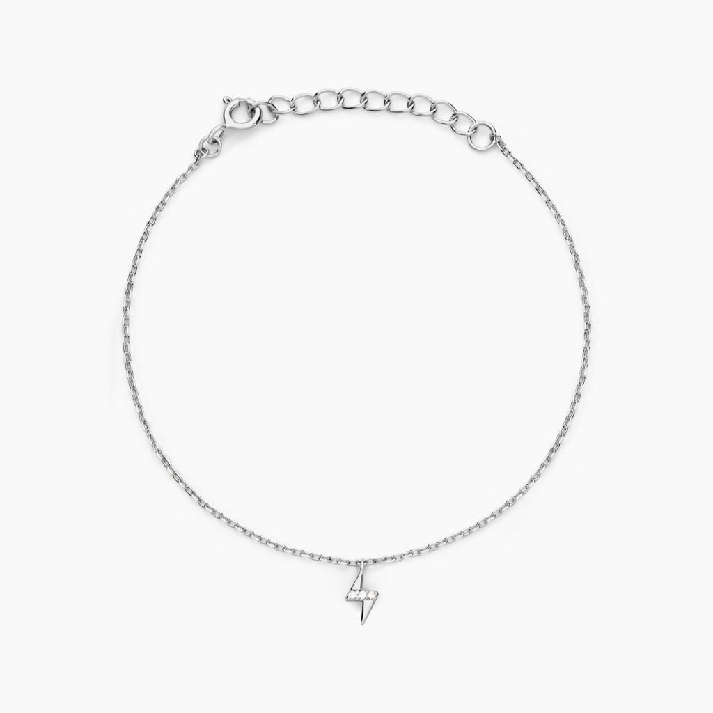 Bracelet Meyline Argent Blanc Oxyde De Zirconium - Bracelets Pierre Femme | Histoire d&rsquo;Or