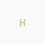 Boucle D'oreille Puce Unitaire Jodoca Or Jaune Oxyde De Zirconium - Boucles d'oreilles empierr&eacute;es Femme | Histoire d&rsquo;Or
