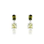 Boucles D'oreilles Pendantes Argent Blanc Brenna Oxydes De Zirconium - Boucles d'oreilles empierr&eacute;es Femme | Histoire d&rsquo;Or