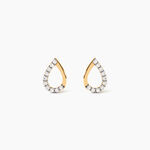 Boucles D'oreilles Puces Chrystalise Or Jaune Diamant - Boucles d'oreilles pierres pr&eacute;cieuses Femme | Histoire d&rsquo;Or